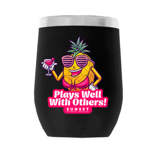 PlaysWellWithOthers_001 12oz WINE TUMBLER-BLACK