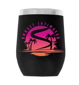 SunsetDesign_001 12oz WINE TUMBLER-BLACK