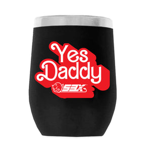 YesDaddy_Retro-53X 12oz WINE TUMBLER-BLACK