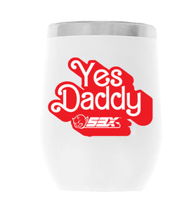 YesDaddy_Retro-53X 12oz WINE TUMBLER-WHITE