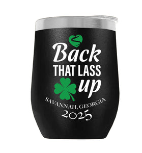 BTLU001-2025 12oz WINE TUMBLER - BLACK