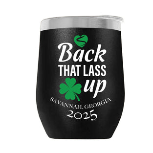 BTLU001-2025 12oz WINE TUMBLER - BLACK