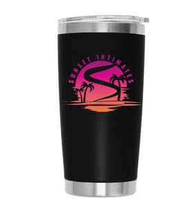SUNSET DESIGN_001 20oz TUMBLER - BLACK