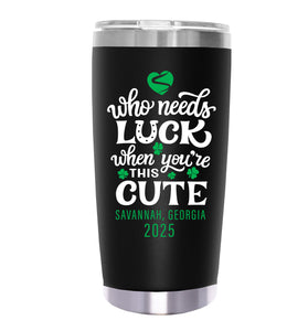 LUCKYCHARM001-2025 20oz TUMBLER - BLACK