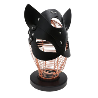 UNTAMED BLACK ADJUSTABLE CAT MASK