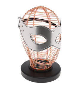 SEXCAPADES FAUX LEATHER CAT MASK W/ EARS