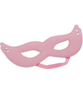 SEXCAPADES PINK FAUX LEATHER CAT EYE MASK W,EARS
