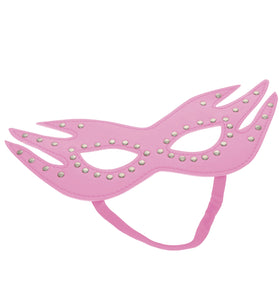 SEXCAPADES PINK CAT MASK W,RIVETS