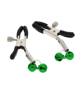 EROGENOUS ZONE NIPPLE CLAMPS - GREEN BELLS