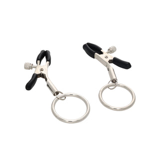 EROGENOUS ZONE LRG RING NIPPLE CLAMPS - SILVER