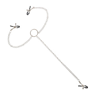 EROGENOUS ZONE NIPPLE AND CLITORAL CLAMPS - SILVER