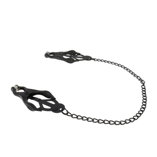 EFFECTIVE BEHAVIOR CLOVER NIPPLE CLAMPS - BLACK