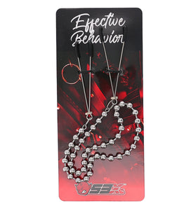 EFFECTIVE BEHAVIOR BEADED TWEEZER CLAMPS - SILVER