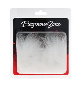 EROGENOUS ZONE FEATHER PASTIES - WHITE