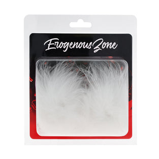 EROGENOUS ZONE FEATHER PASTIES - WHITE