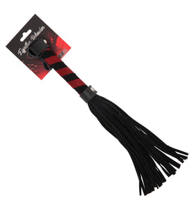 EFFECTIVE BEHAVIOR SUEDE FLOGGER - BLK,RED