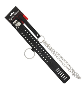 EFFECTIVE BEHAVIOR CIRCLE RIVIT COLLAR,LEASH - BLACK