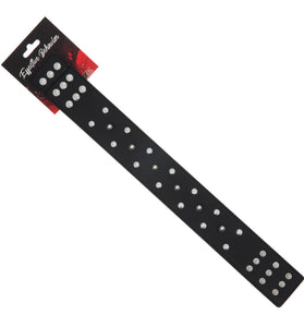 COLLAR BLACK W/RIVET STUDS AND METAL SPIKES