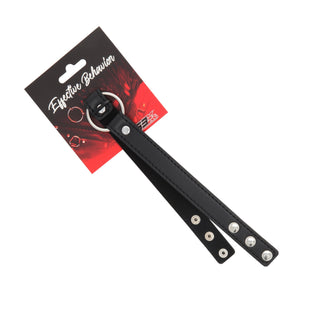 Black Collar with Metal Ring