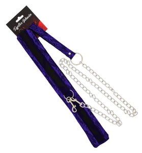 COLLAR PLUSH LACE W/LEASH