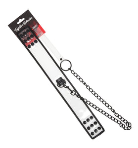 COLLAR CLEAR PVC W/LEASH