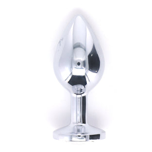BJ STAINLESS STEEL PLUG MED - CLEAR