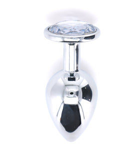 BJ STAINLESS STEEL PLUG LRG - CLEAR