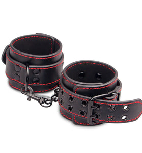 BONDAGE FETISH PLEASURE HANDCUFFS BLACK