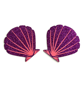 GLITTER SHINE PURPLE SHELL PASTIES