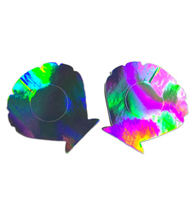 LASER SILVER SHELL PASTIES