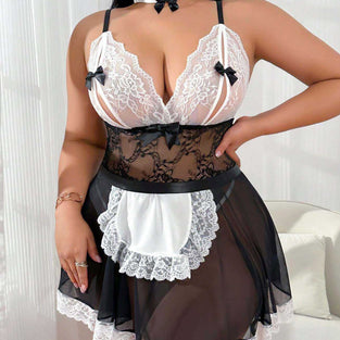 SI BABYDOLL, G STRING, & NECKBAND MAID