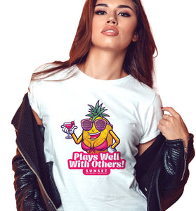 PLAYS WELL WITH OTHERS001-TSHIRT (W)