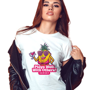PLAYS WELL WITH OTHERS001-TSHIRT (W)
