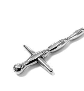 URETHRAL STAINLESS 5IN SMOOTH WITH CROSS TOP
