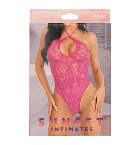 SI HEART NET TEDDY-OS-PINK