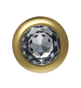 BOTTOM JEWELS GOLD ALLOY W/ CLEAR JEWEL SMALL PLUG