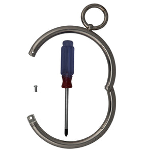 COLLAR STAINLESS ROUNDED WITH SCREW LOCK