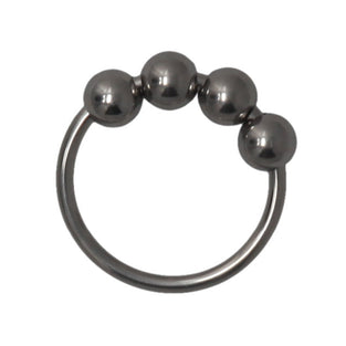 35MM STAINLESS STEEL C RING W/ 4 MOVEABLE STUDS