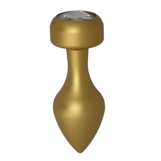 BJ GOLD ALLOY PLUG MED - CLEAR