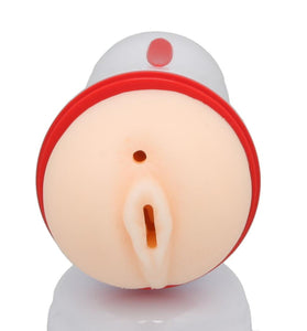 Double Trouble Male Masturbator with Suction Cup Flesh