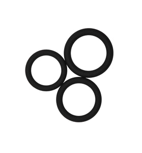 MAX POWER 3 PC SILICONE COCK RINGS
