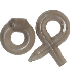 Double Cock Ring Set - X's and O's