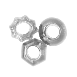 Social Club Cock Ring Set - Clear