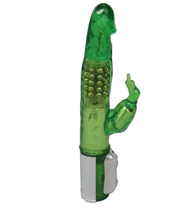 Realistic Shaped Rabbit Vibe with Beads - G-Spot Nub Bunny Teaser