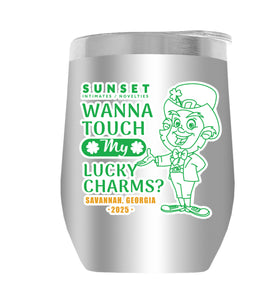LUCKYCHARM002-2025 12oz WINE TUMBLER - ASST COLOR