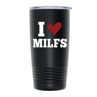 IHeartMILFS001 20oz TUMBLER - BLACK