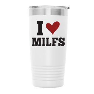 IHeartMILFS001 20oz TUMBLER - WHITE
