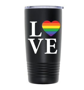 LOVE_LGBTQ001 20oz TUMBLER - BLACK
