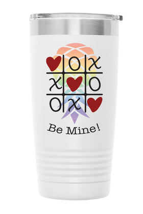 TicTacBeMine001 20oz TUMBLER - WHITE