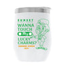 LUCKYCHARM002-2025 12oz WINE TUMBLER - WHITE